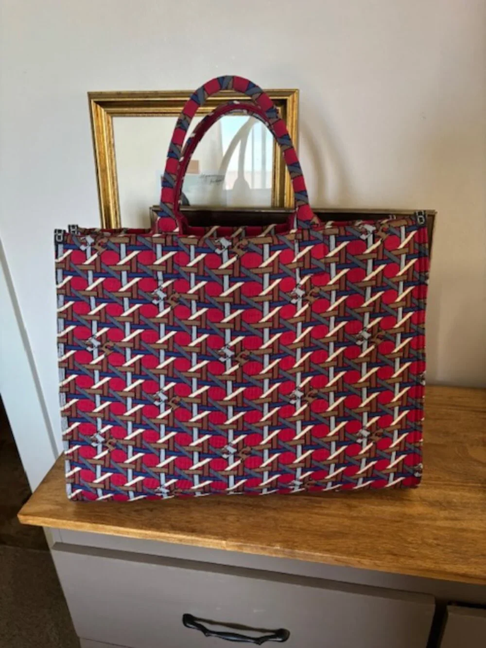 Tory Burch® Ella Circular Knit Tote Handbag NWOT